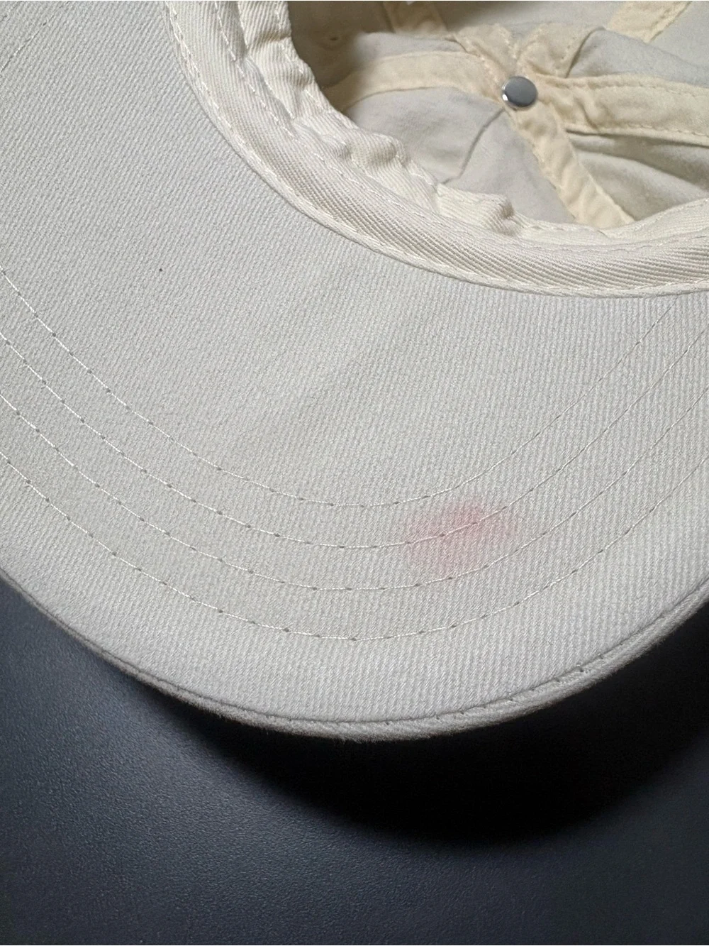 MARKET STUDIOS Off-White Unisex Needlepoint 5 Strapback Cap